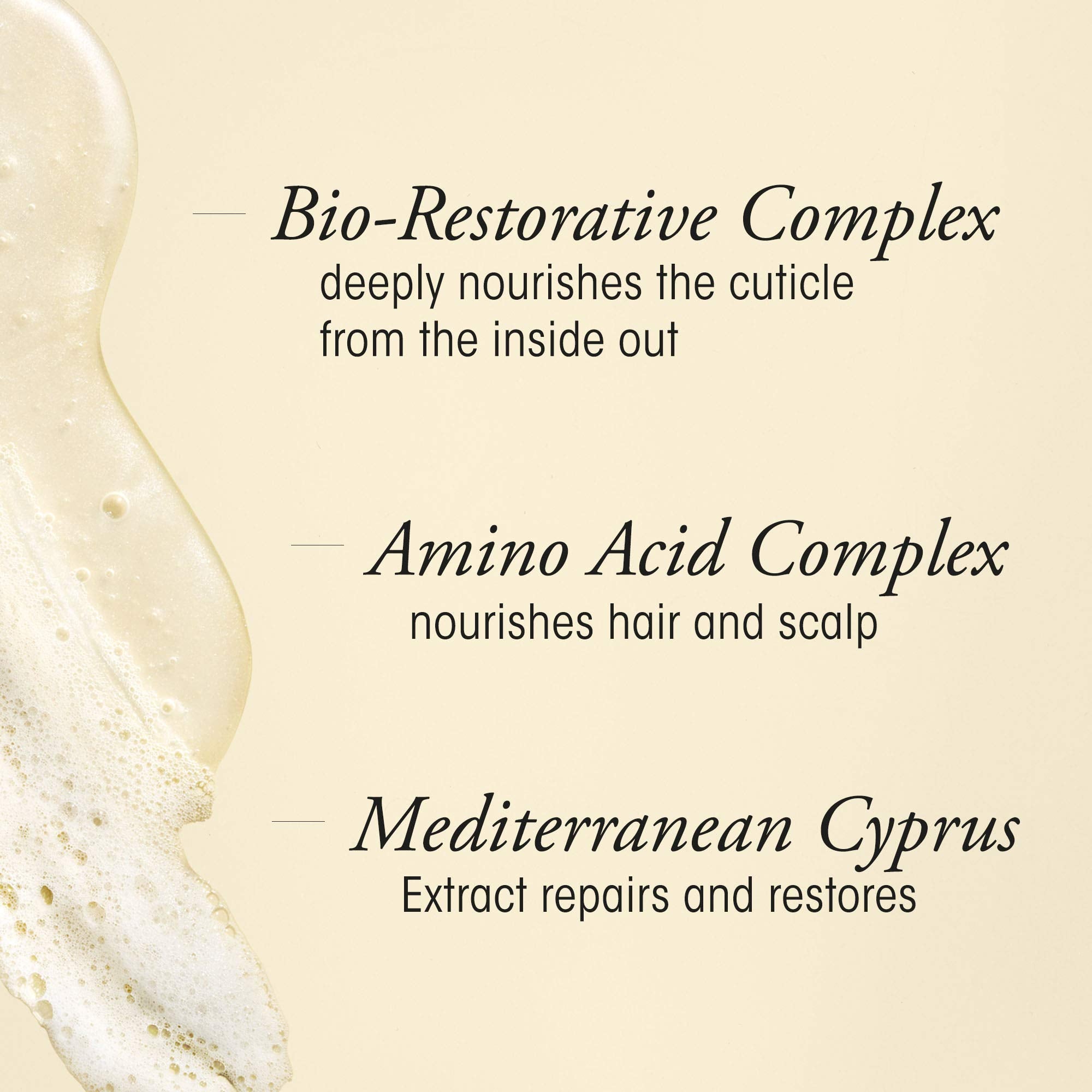 Oribe Gold Lust shampoo with argan and maracuja oils showing nourishing actives