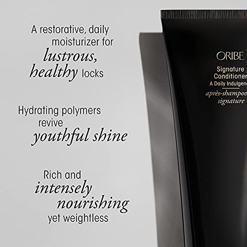 Oribe Signature Conditioner with cypress argan maracuja illustrating natural oils