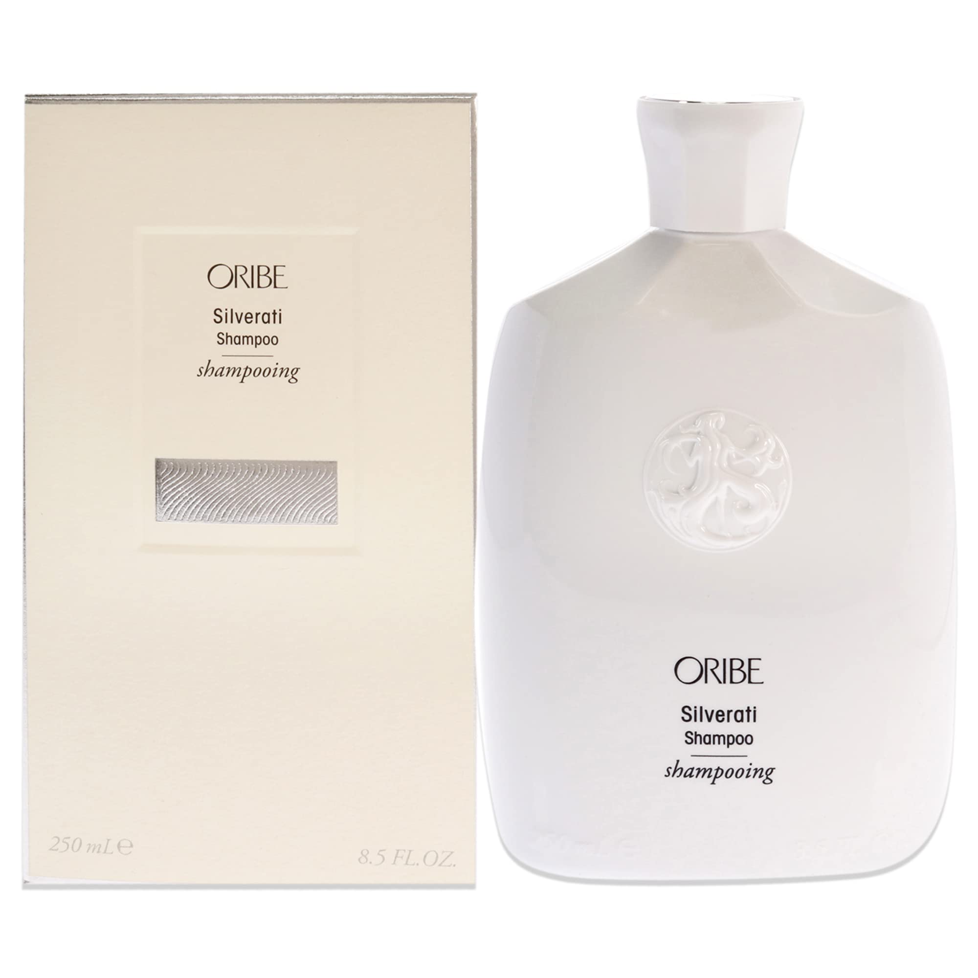 Oribe Silverati front bottle showing branding and size for easy identification