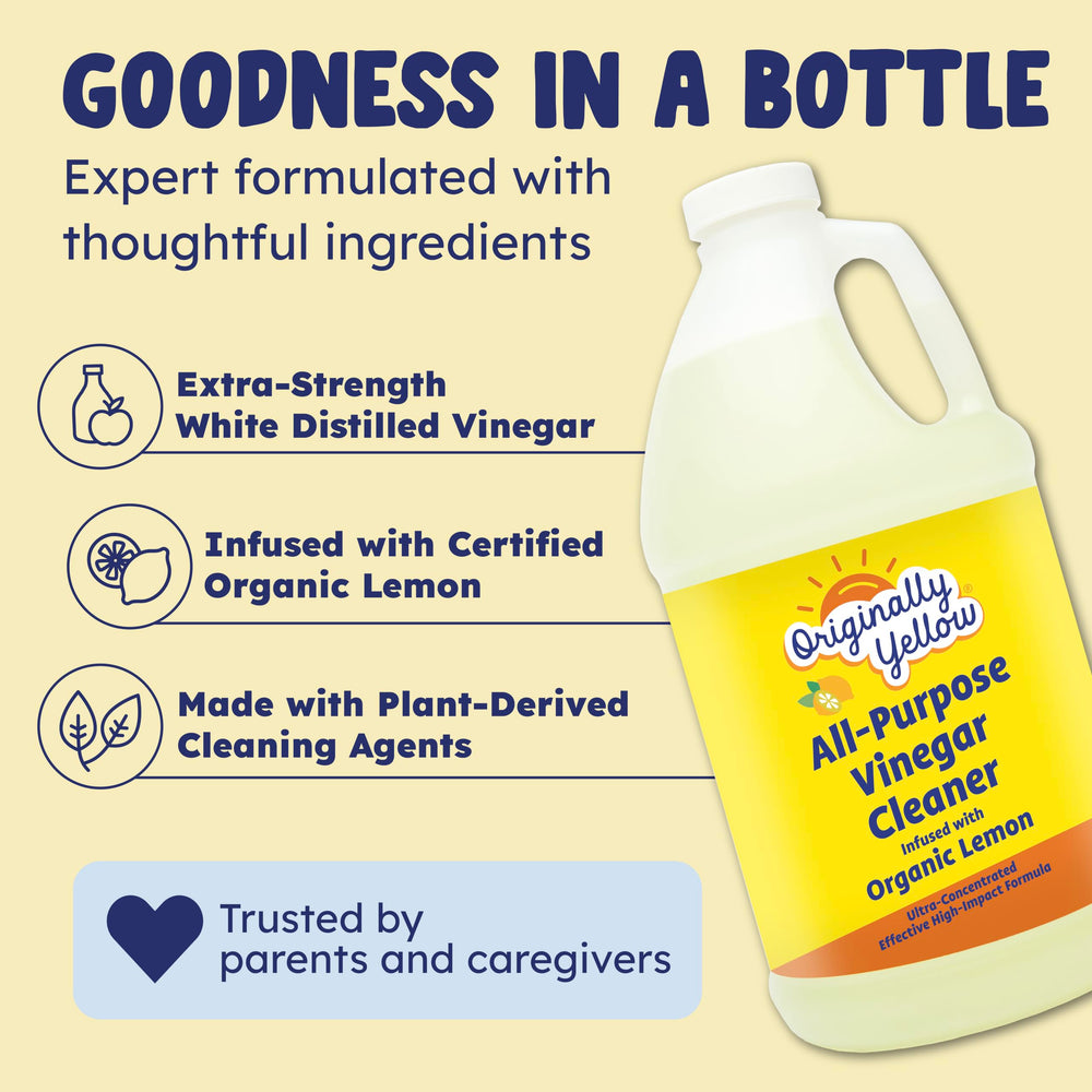 Originally Yellow bottle cap being poured for controlled dosing and easy refill