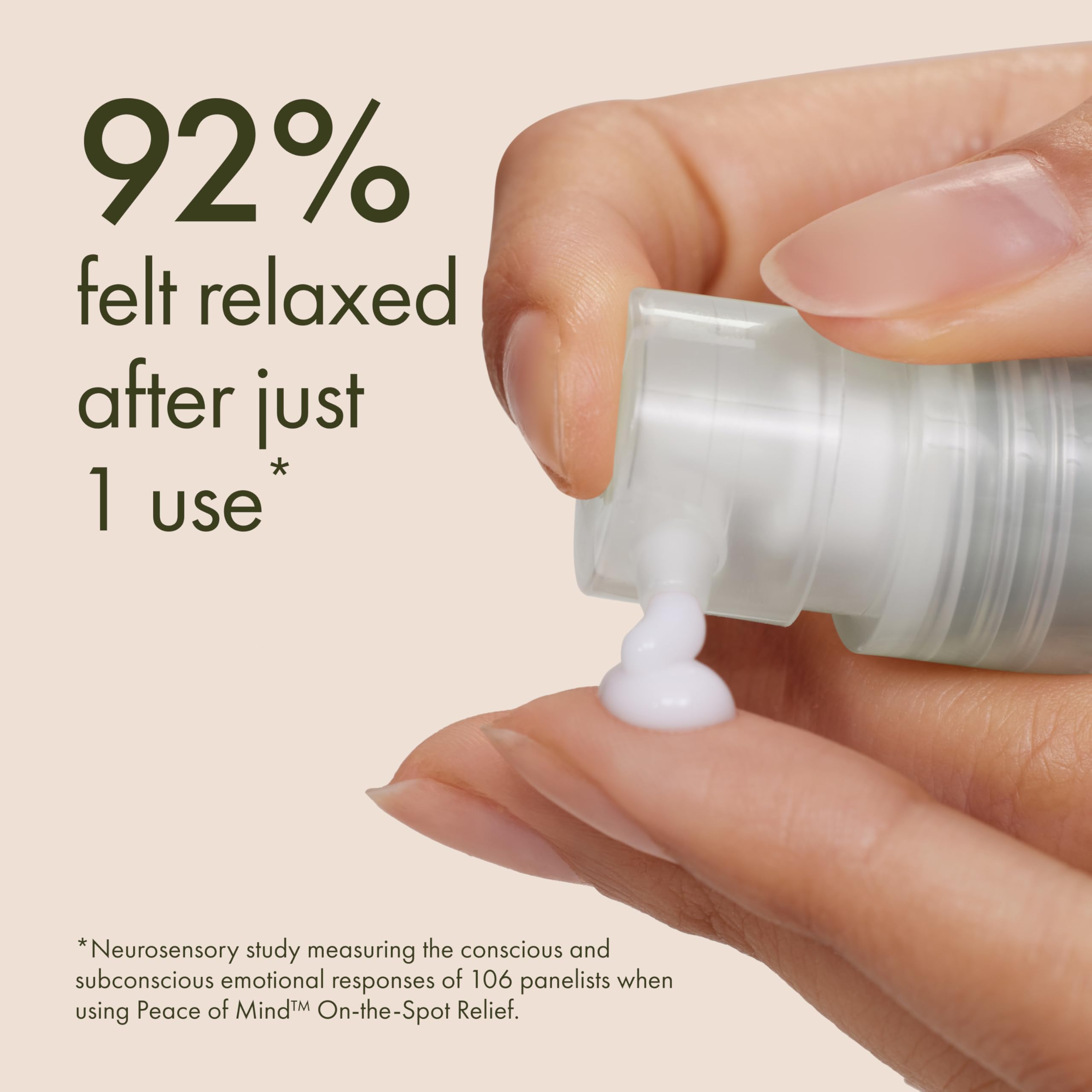 Origins Peace of Mind spray nozzle close-up demonstrating easy on-the-spot application