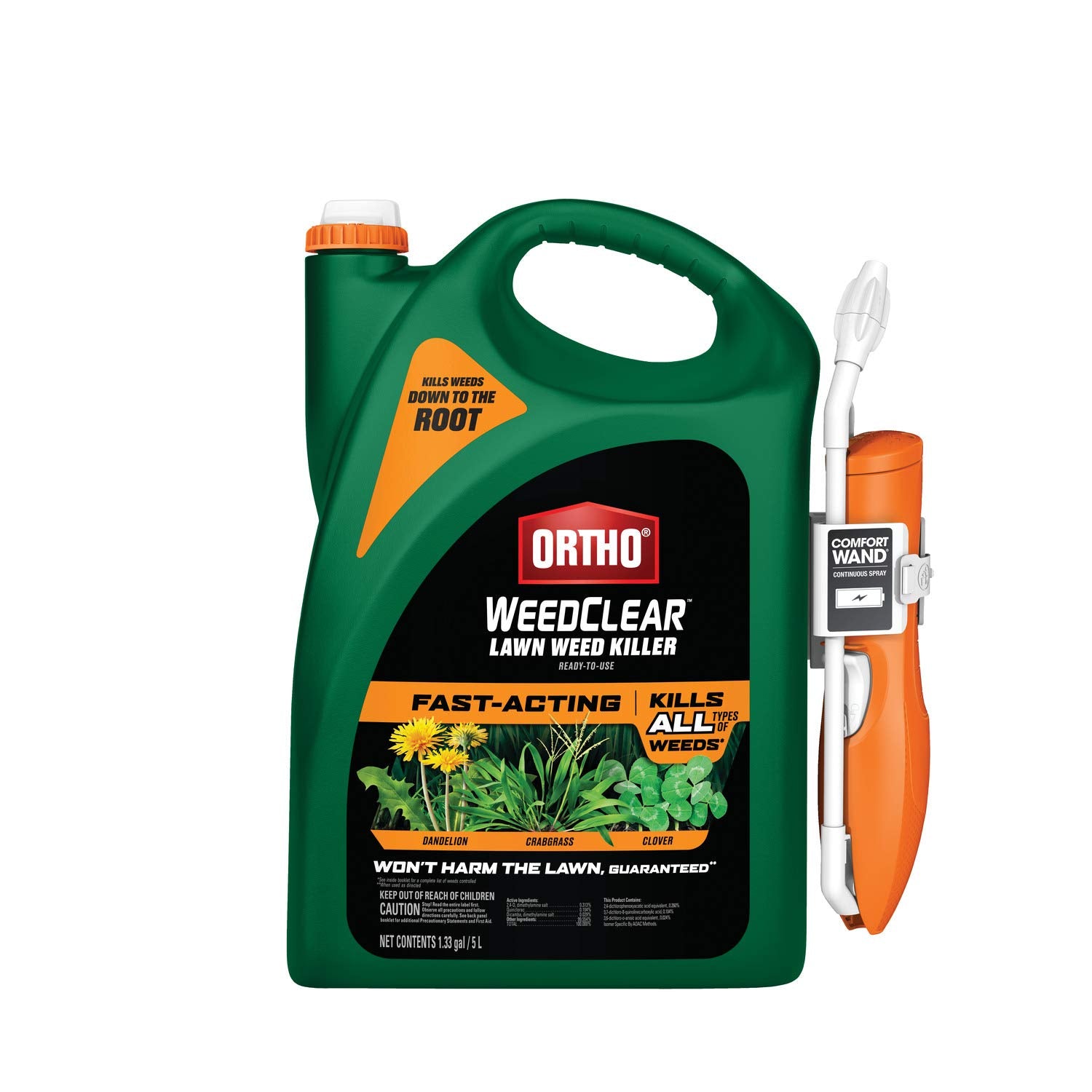 Ortho WeedClear front label showing product name and size for clear identification and quick choice