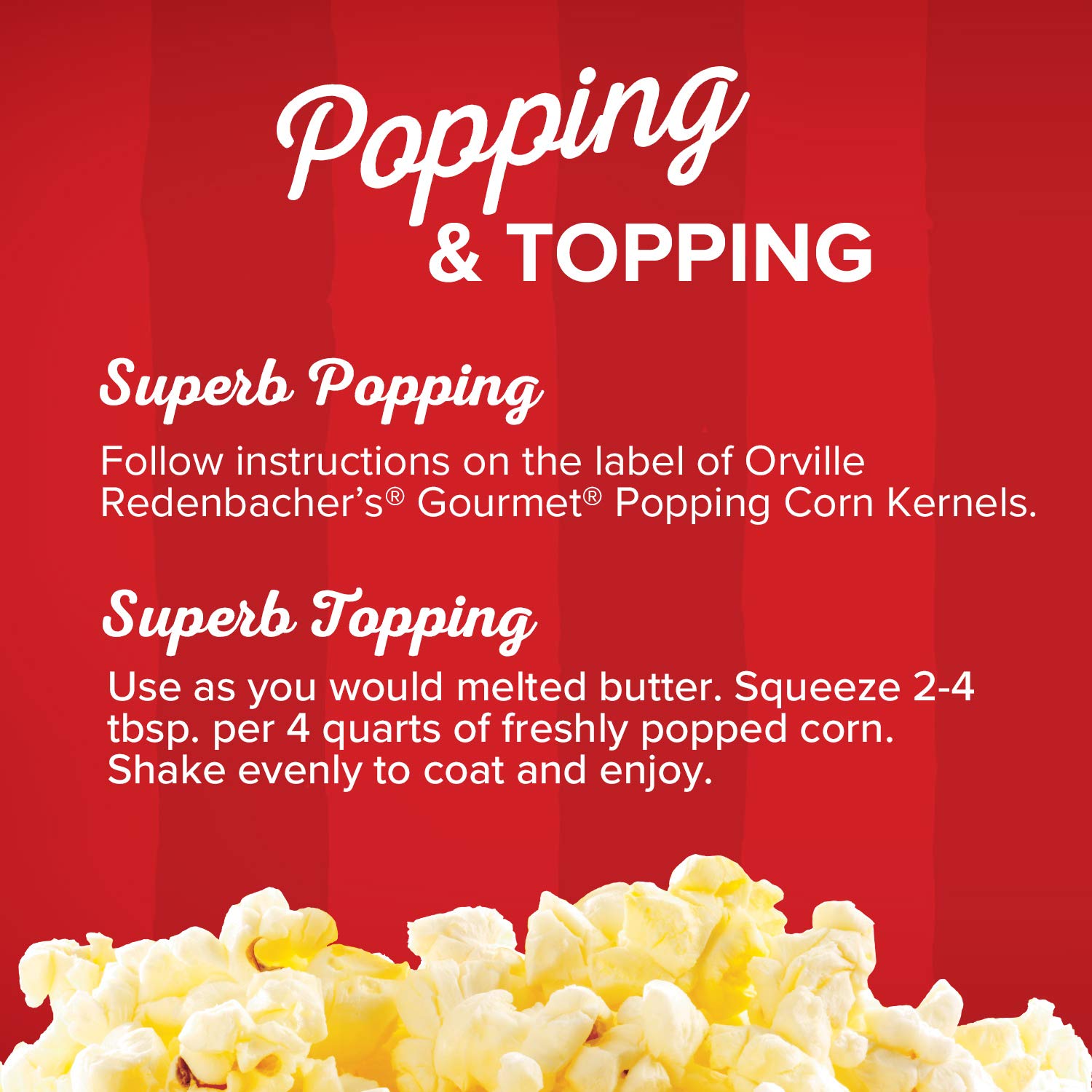 Orville Redenbacher's bowl of popcorn at a party enhanced with buttery oil
