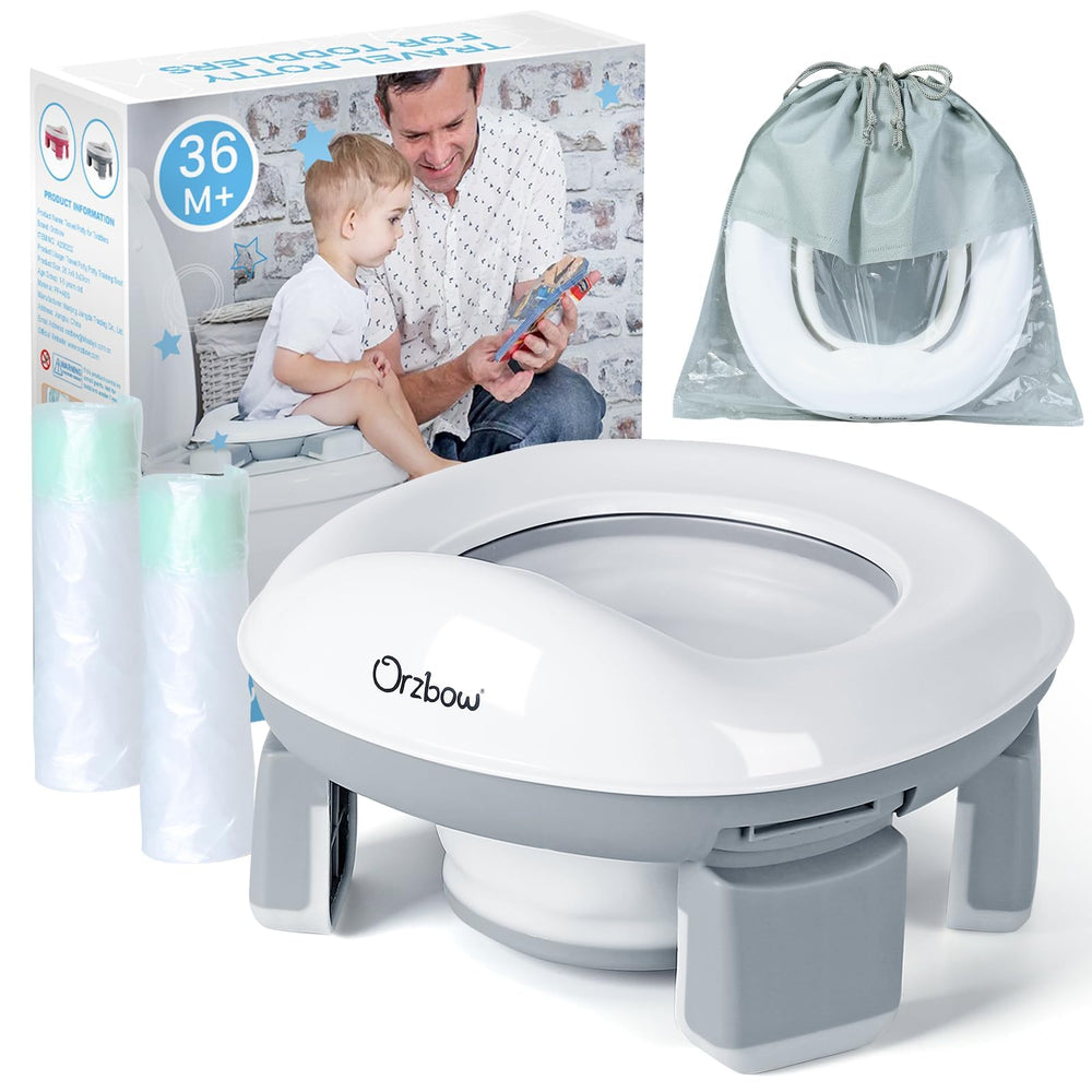 Orzbow front view of potty chair showing stability and convenience