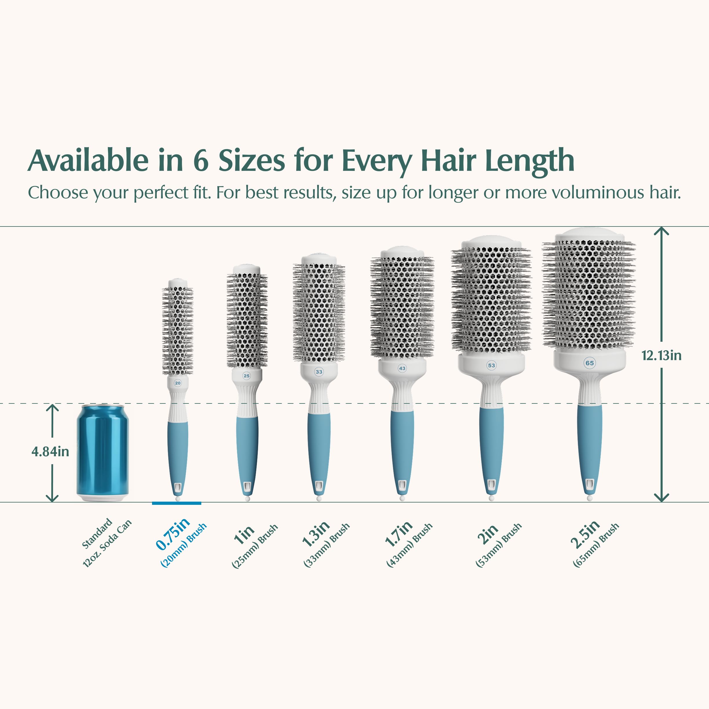 Osensia bristles detail with ionic mineral infusion to reduce frizz and static during styling
