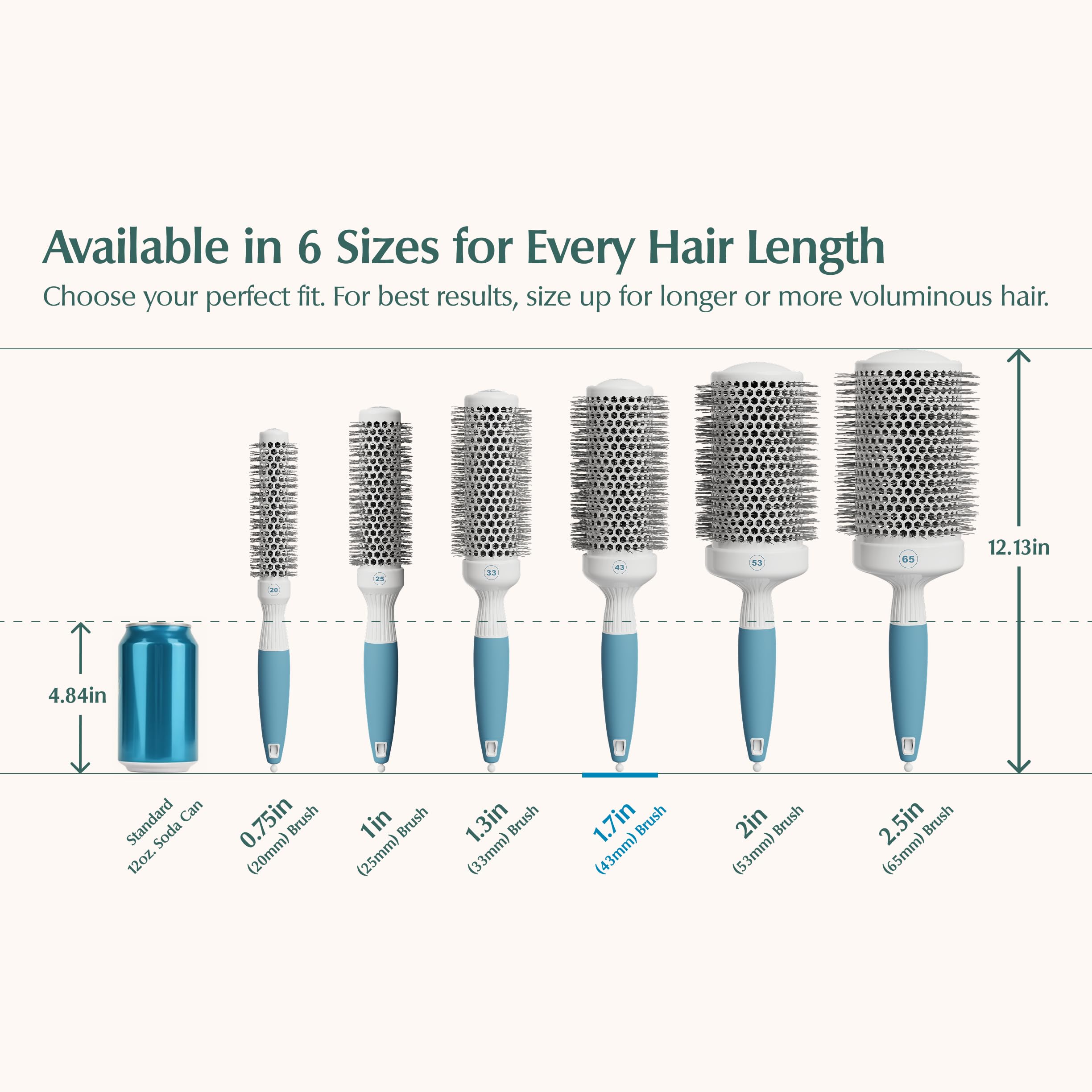 Osensia bristles detail showing polished ionic tips that reduce frizz and protect hair