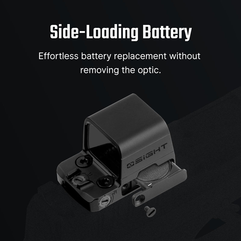 Osight SE angled mount profile highlighting RMSc footprint mounting advantage