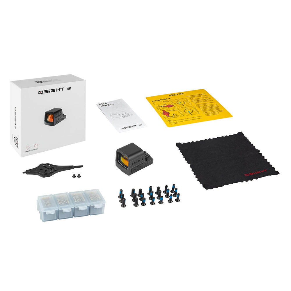 Osight SE packaging and included parts illustrating ready-to-install convenience