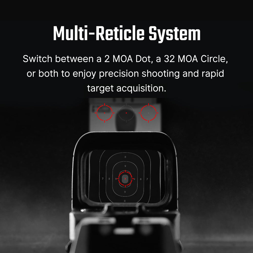Osight SE side close-up battery port for easy swaps without removing optic