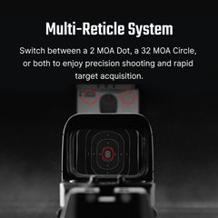 Osight SE side close-up battery port for easy swaps without removing optic
