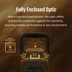 Osight SE through-window reticle visible demonstrating fast aiming clarity