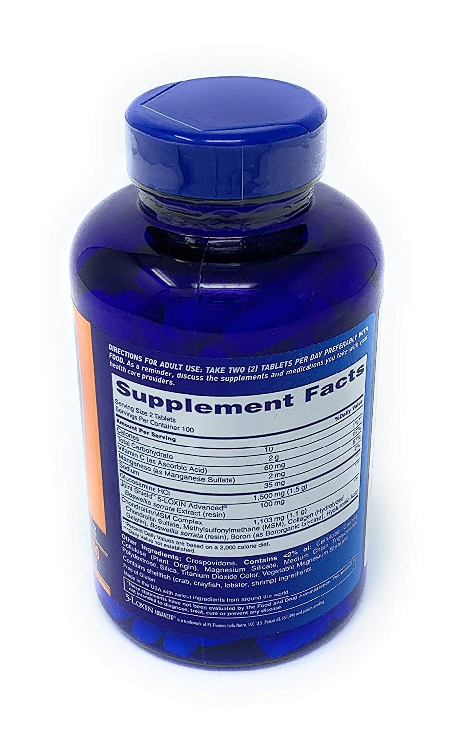 Osteo Bi-Flex tablets close-up showing coated texture and easy-to-swallow benefit