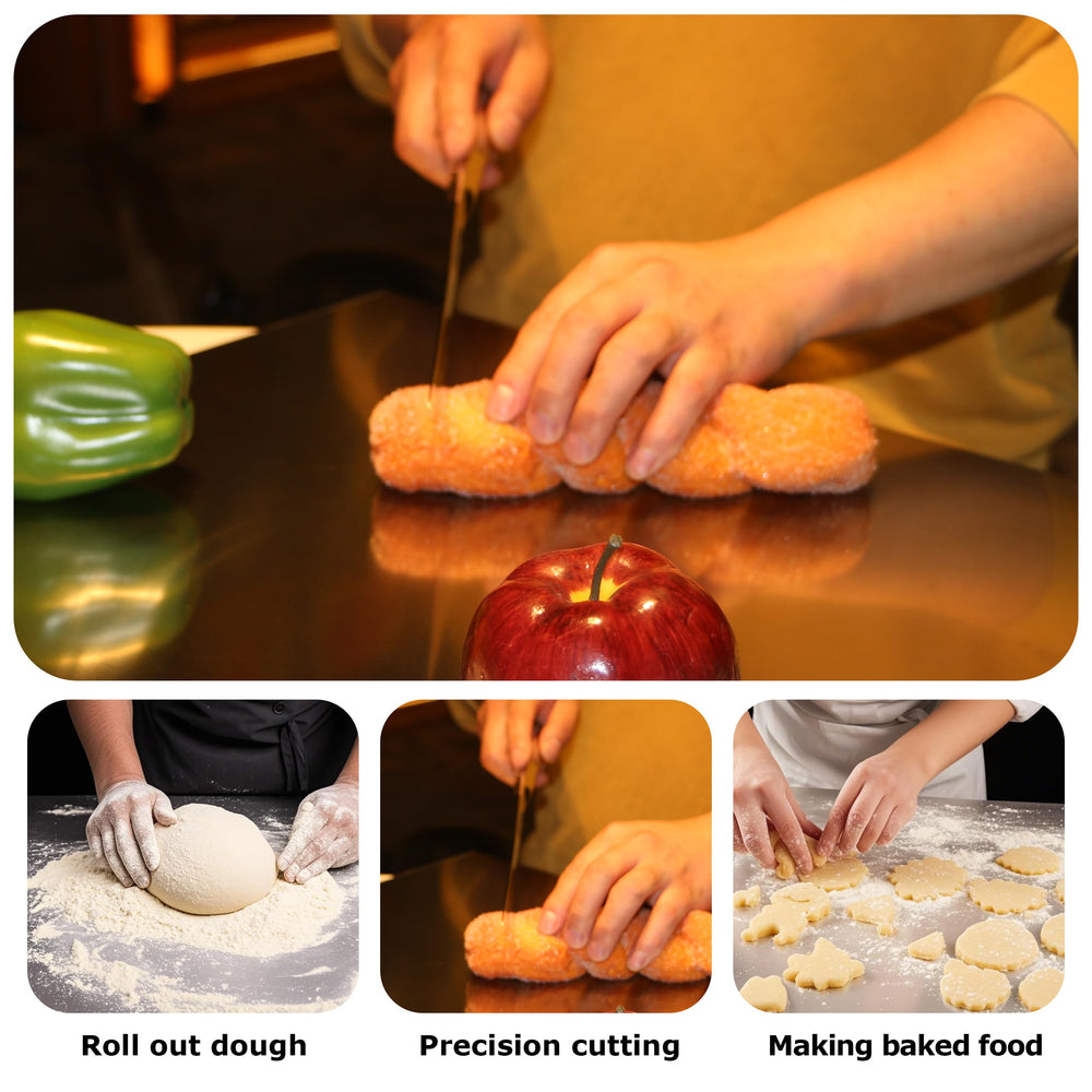 OTAVILEM cutting board used for kneading dough showing large workspace and nonabsorbent surface