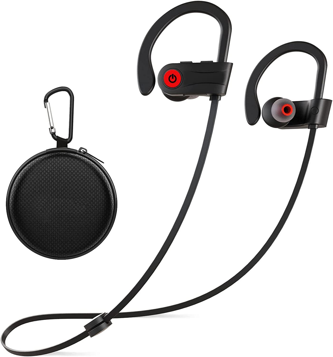 Otium U18 front view showing earbuds and neckband for comfortable workouts
