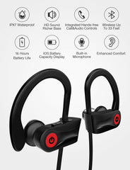 Otium U18 neckband detail showing slim control panel and durable materials