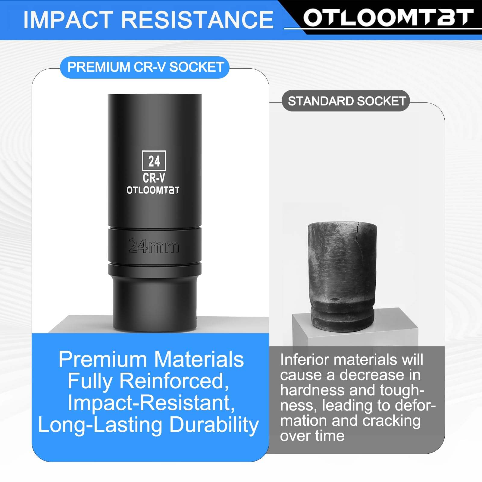 OTLOOMTBT deep socket compared to standard depth showing extra reach benefit