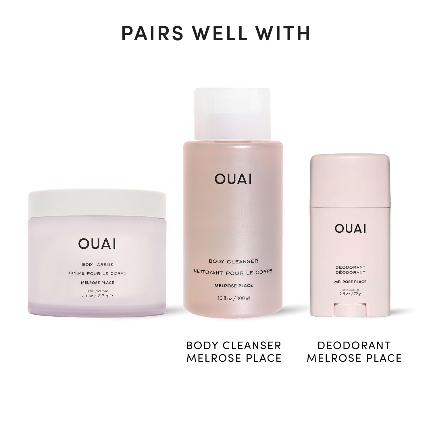 OUAI applying cream to elbow showing smoothing effect on rough patches benefit