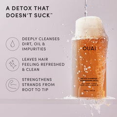 OUAI label close-up highlighting product name and usage directions