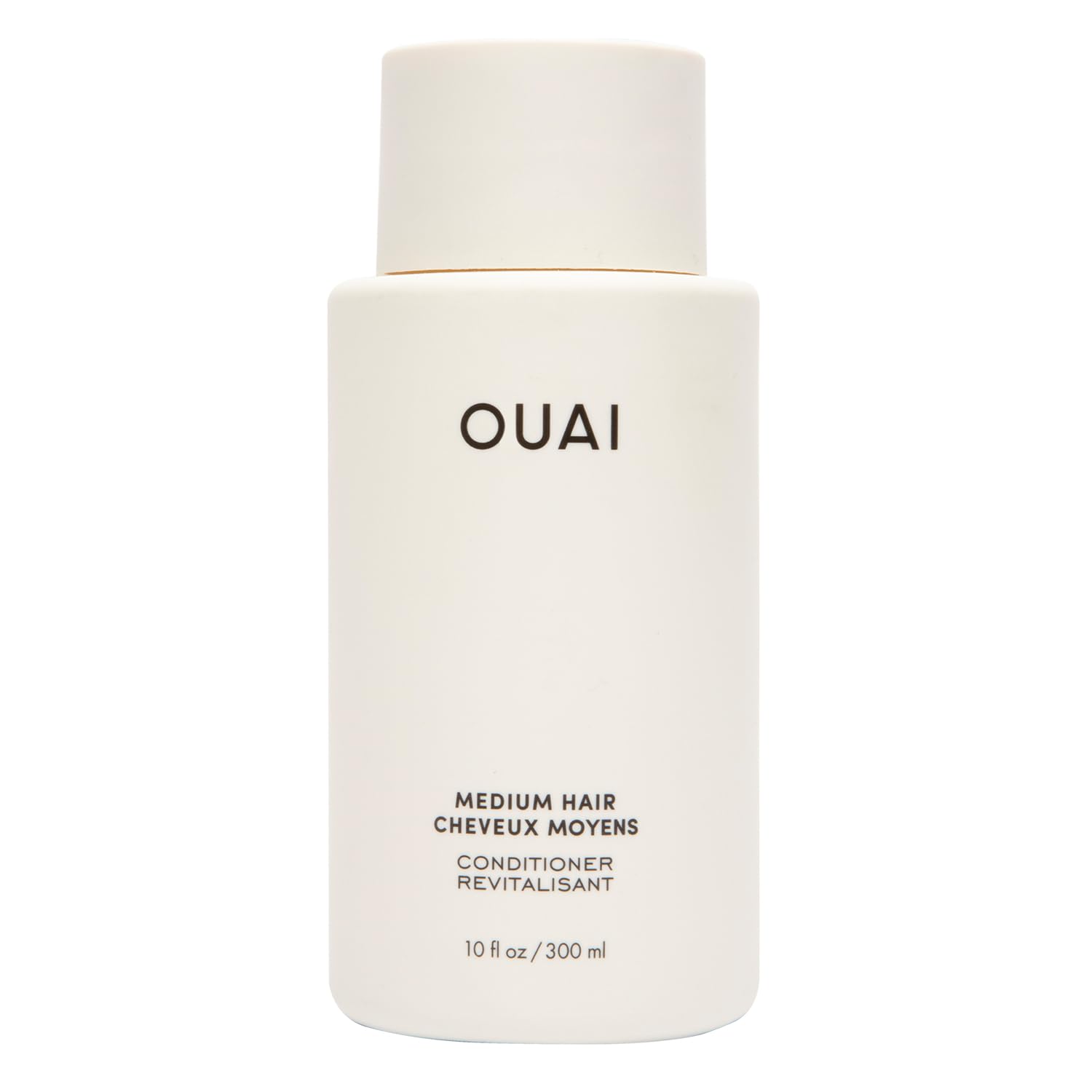 OUAI medium conditioner front bottle showing clean design and brand benefit