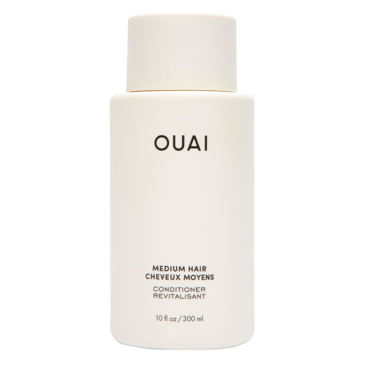 OUAI medium conditioner front bottle showing clean design and brand benefit