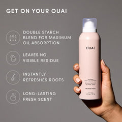 OUAI can spraying fine mist to absorb oil and refresh roots instantly