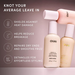OUAI bottle inside a travel bag signaling portability and fragrance