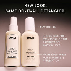 OUAI mist spray close-up demonstrating even lightweight application