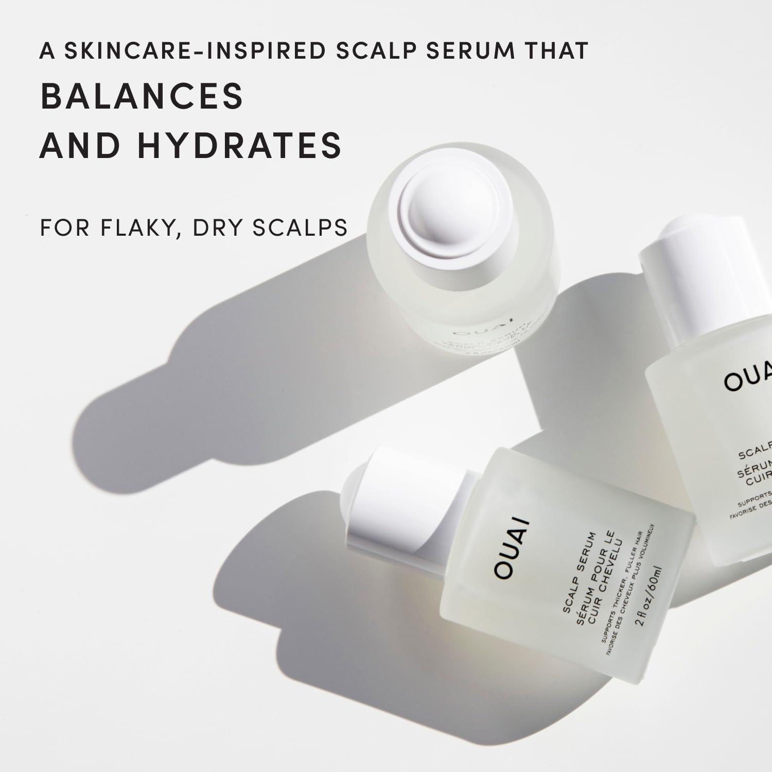 OUAI dropper closeup dispensing serum for precise application benefit