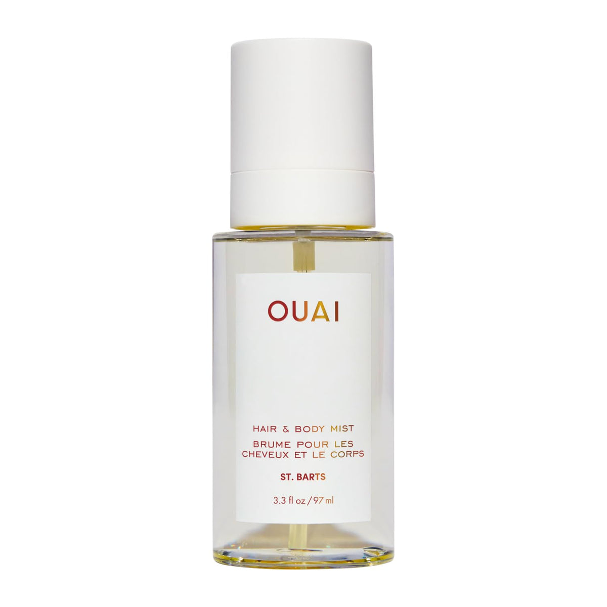 OUAI St. Barts front bottle showing sleek packaging and travel-ready size