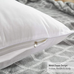 Oubonun polyester fill texture closeup illustrating plush resilient loft benefit