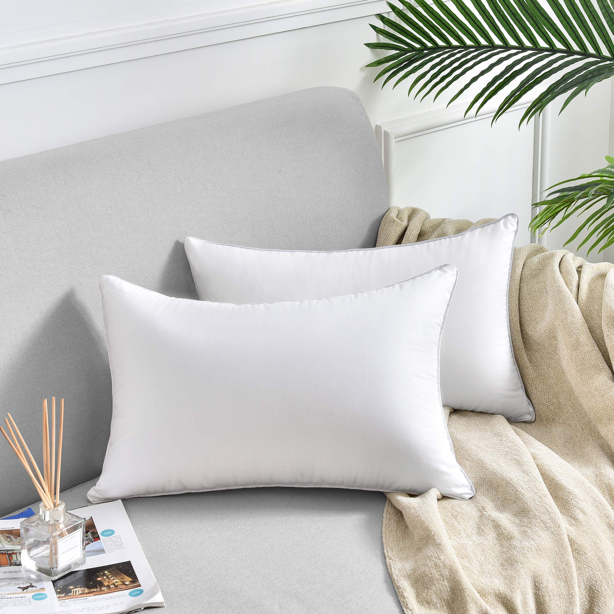 Oubonun lumbar insert styled on sofa adding comfort and decorative accent