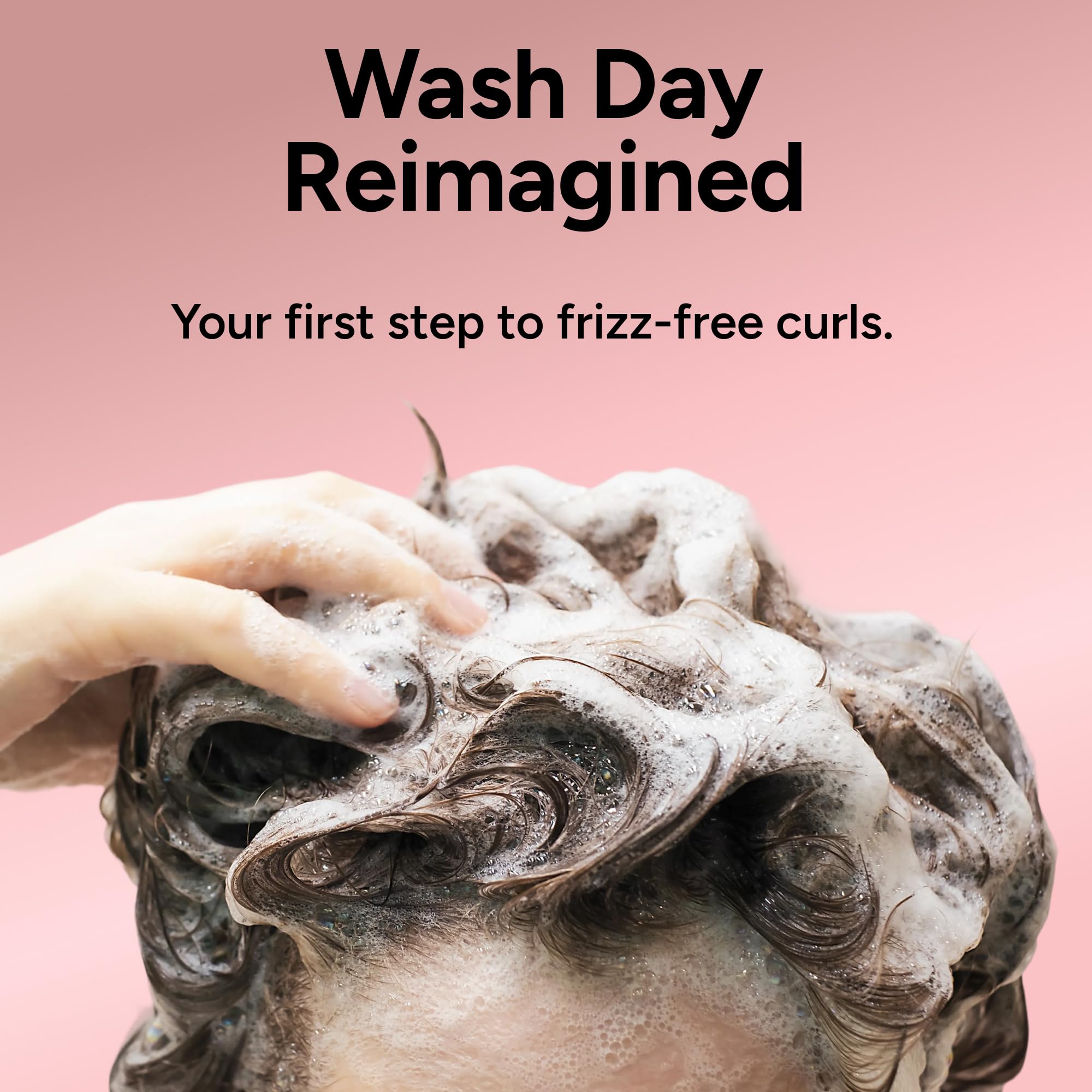 Ouidad before and after comparison illustrating reduced frizz and shine