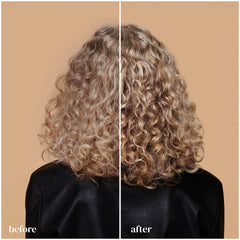 Side-by-side curl texture showing Ouidad refreshed definition and frizz control