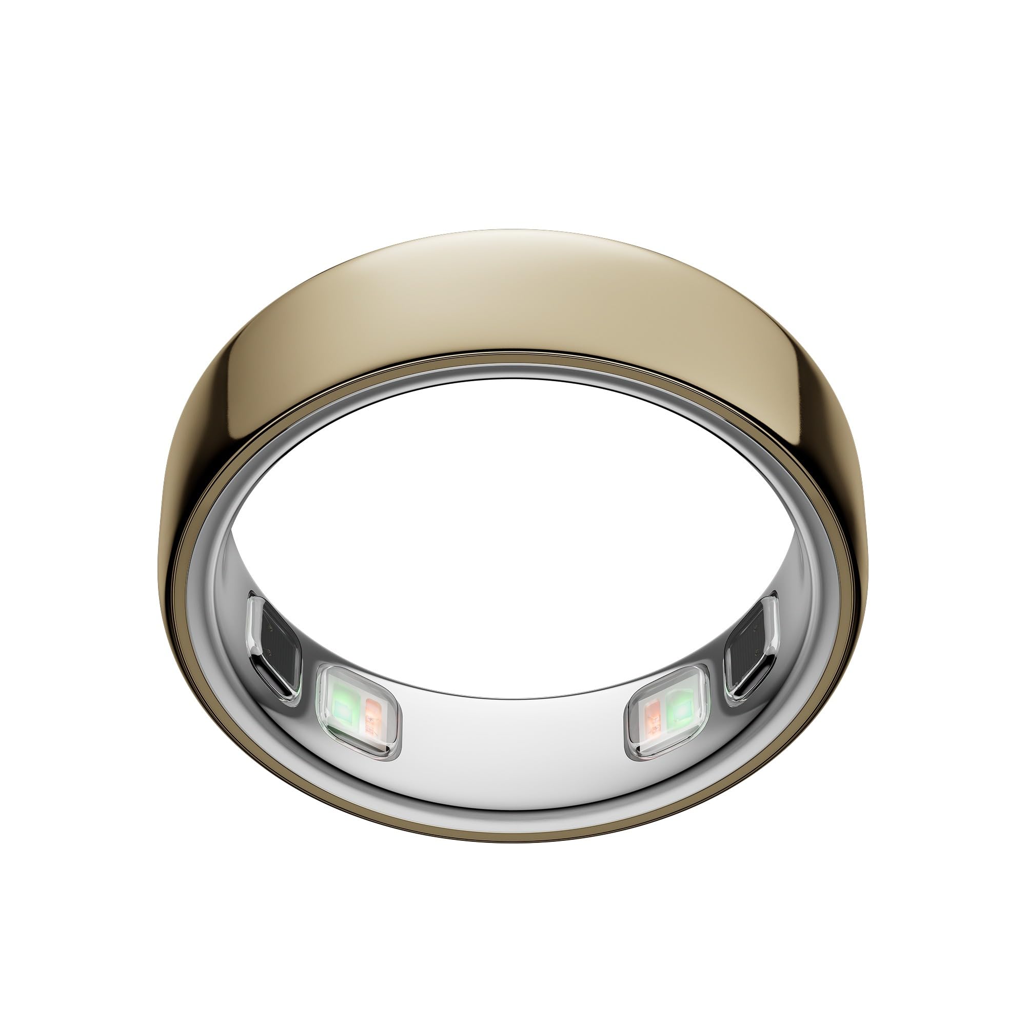 OURA ring 5 gold front view showing sleek profile and everyday style benefit