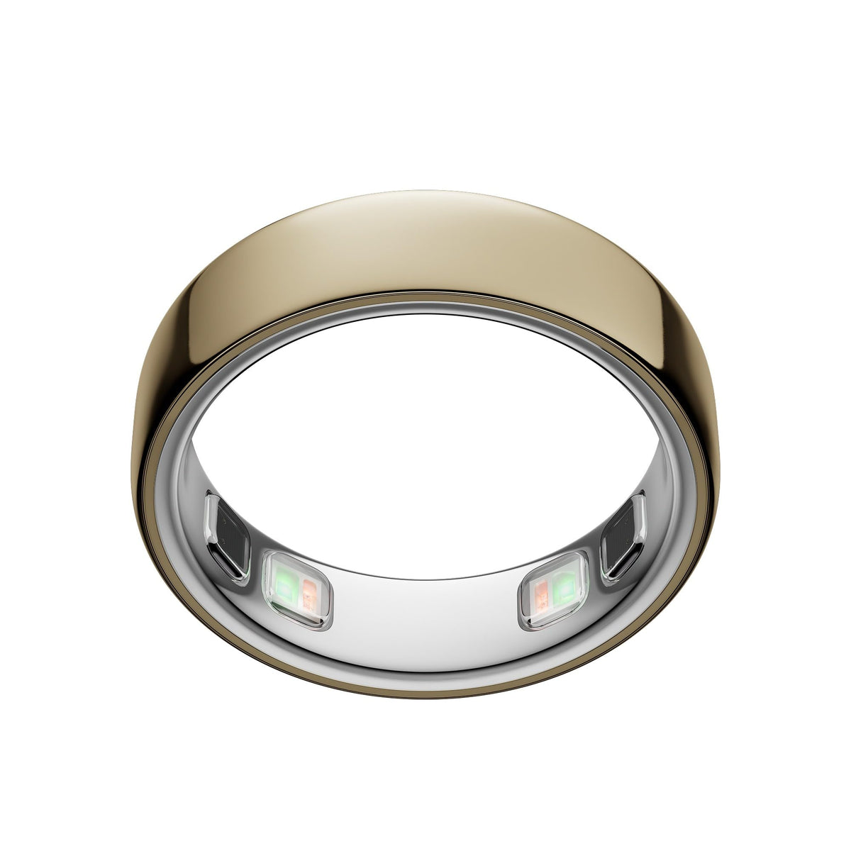OURA ring 5 gold front view showing sleek profile and everyday style benefit
