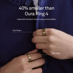 OURA ring 5 titanium texture closeup showing durable scratch-resistant finish benefit