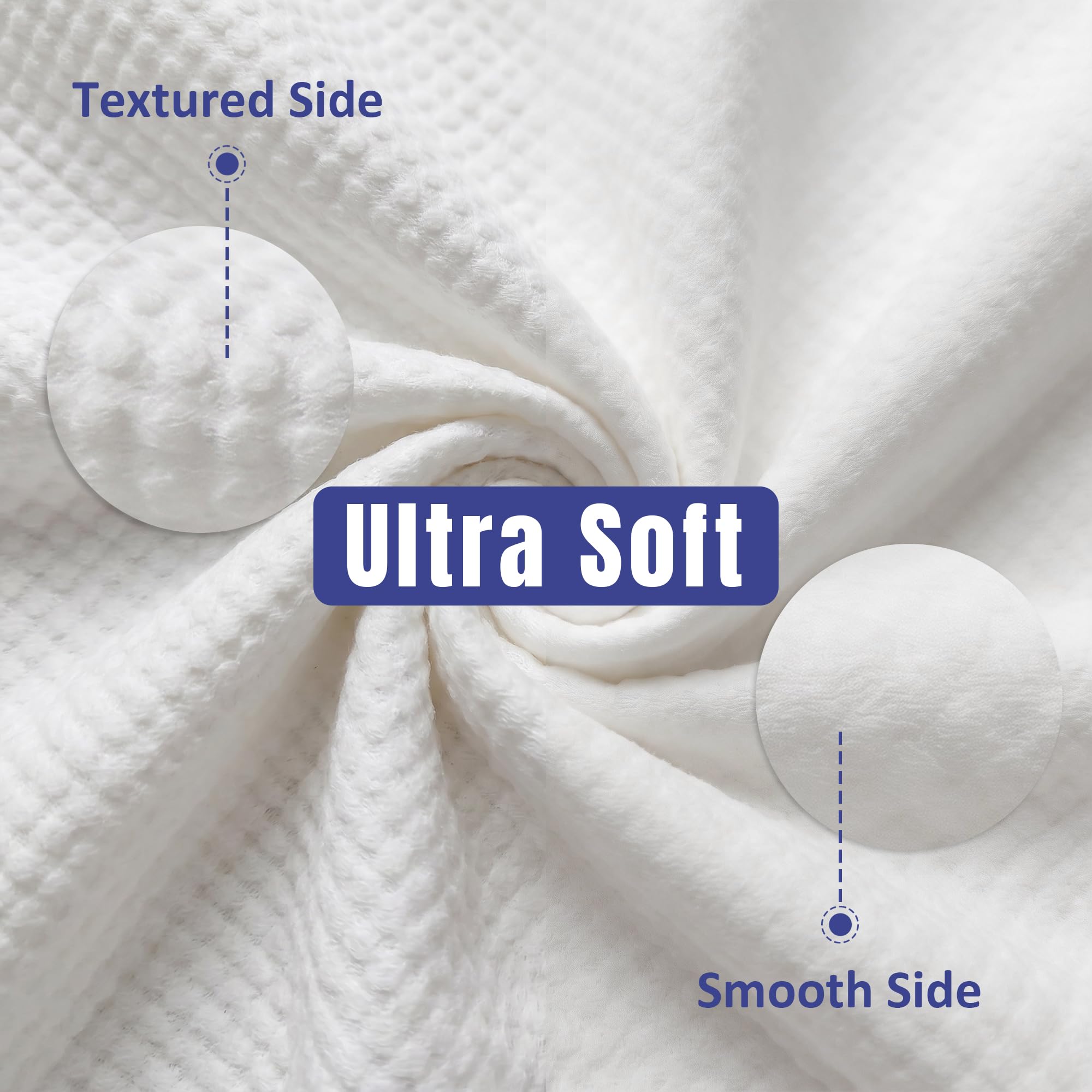 Ourmed Life towel absorbing water illustrating high absorbency benefit