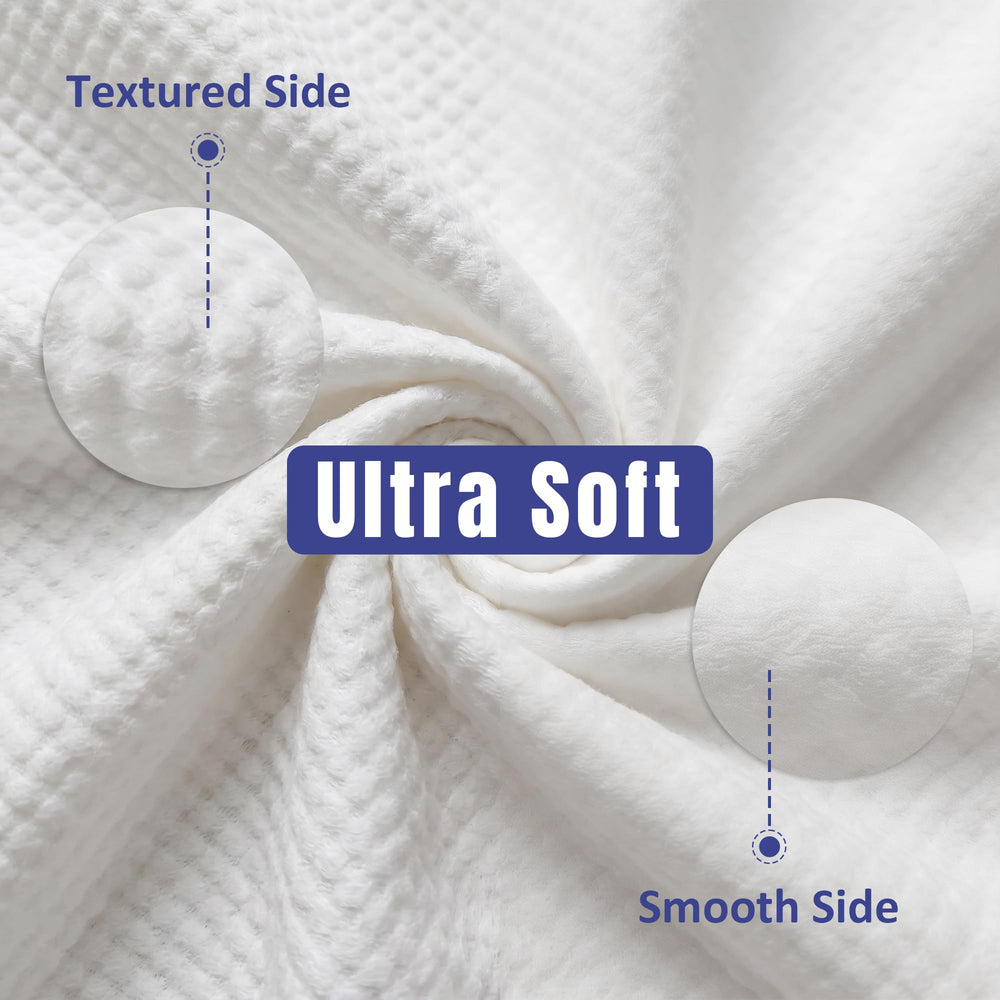Ourmed Life towel absorbing water illustrating high absorbency benefit