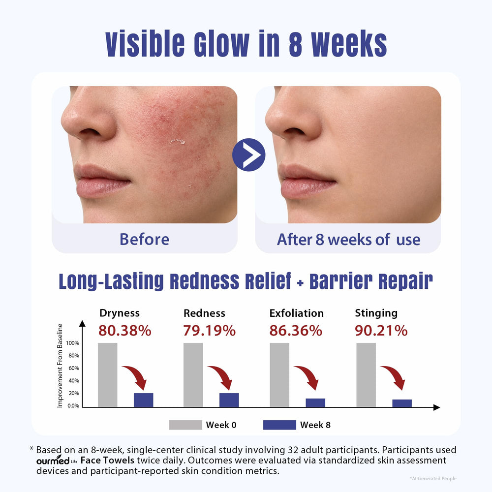 Ourmed Life removing makeup gently demonstrating effective cleansing