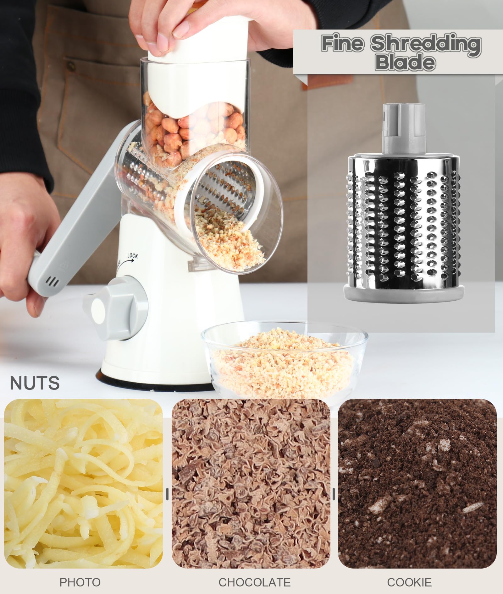 Ourokhome grating cheese into bowl for quick topping and tidy collection