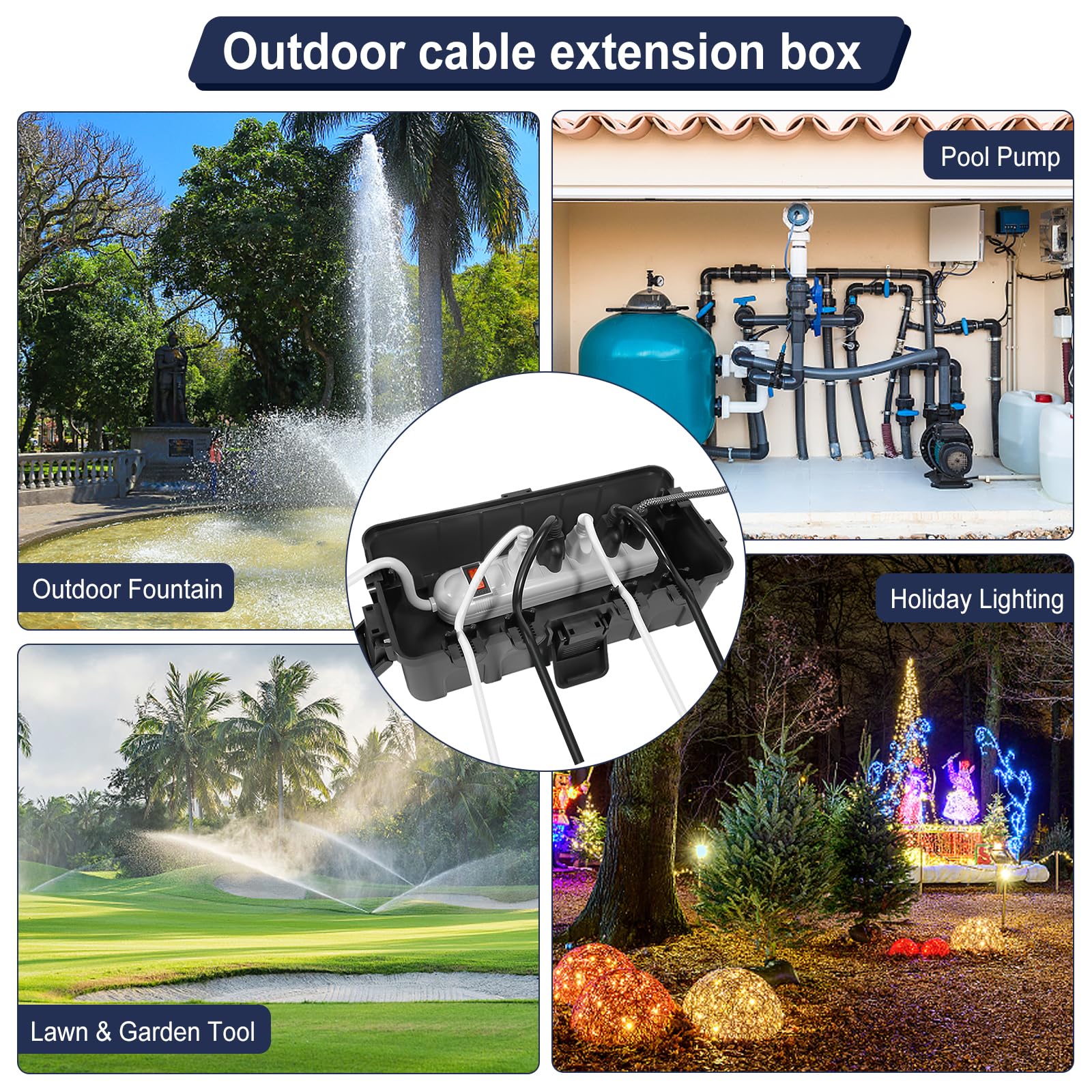 OUTDSPLY lifestyle patio lights setup keeping connections safe