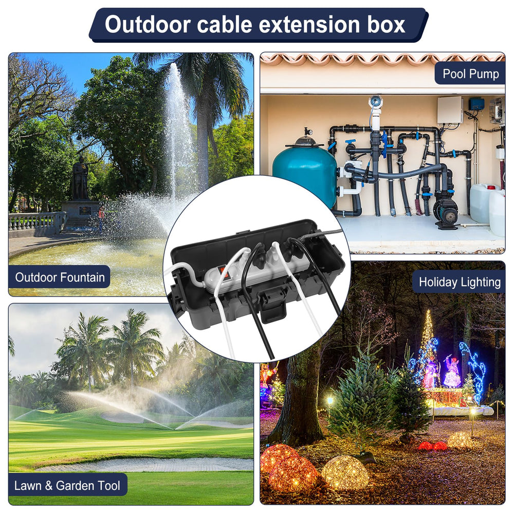 OUTDSPLY lifestyle patio lights setup keeping connections safe