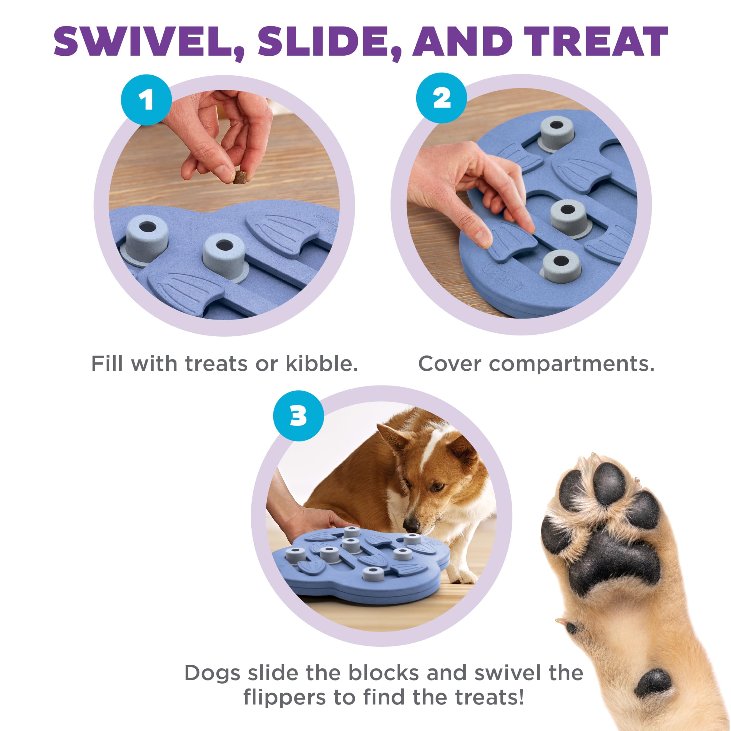 Outward Hound close-up of plastic texture highlighting durable, food-safe material benefit