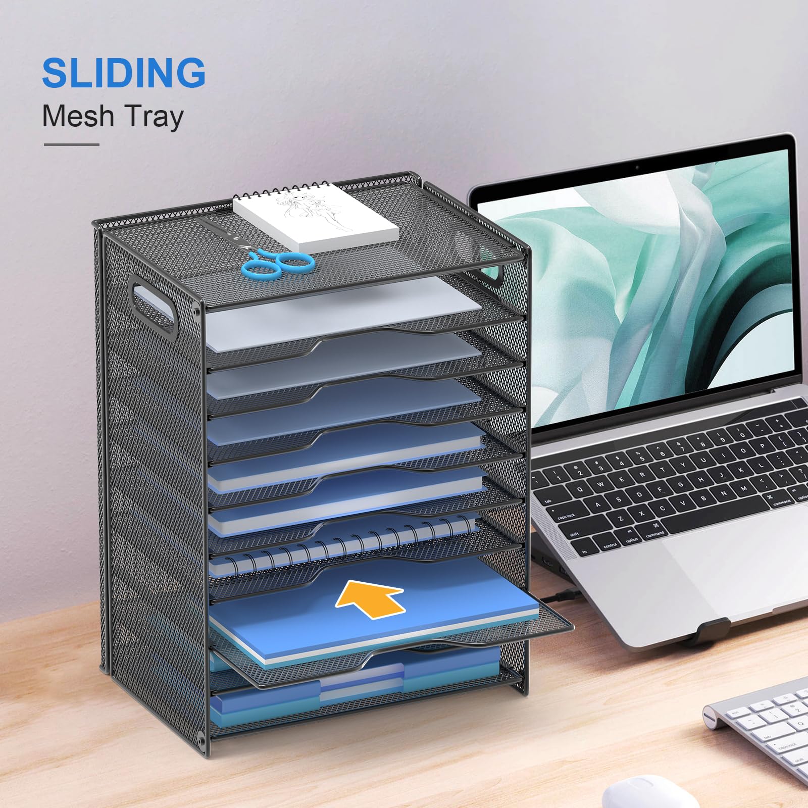 OUTWOLF demonstration of sliding trays illustrating adjustable storage capacity