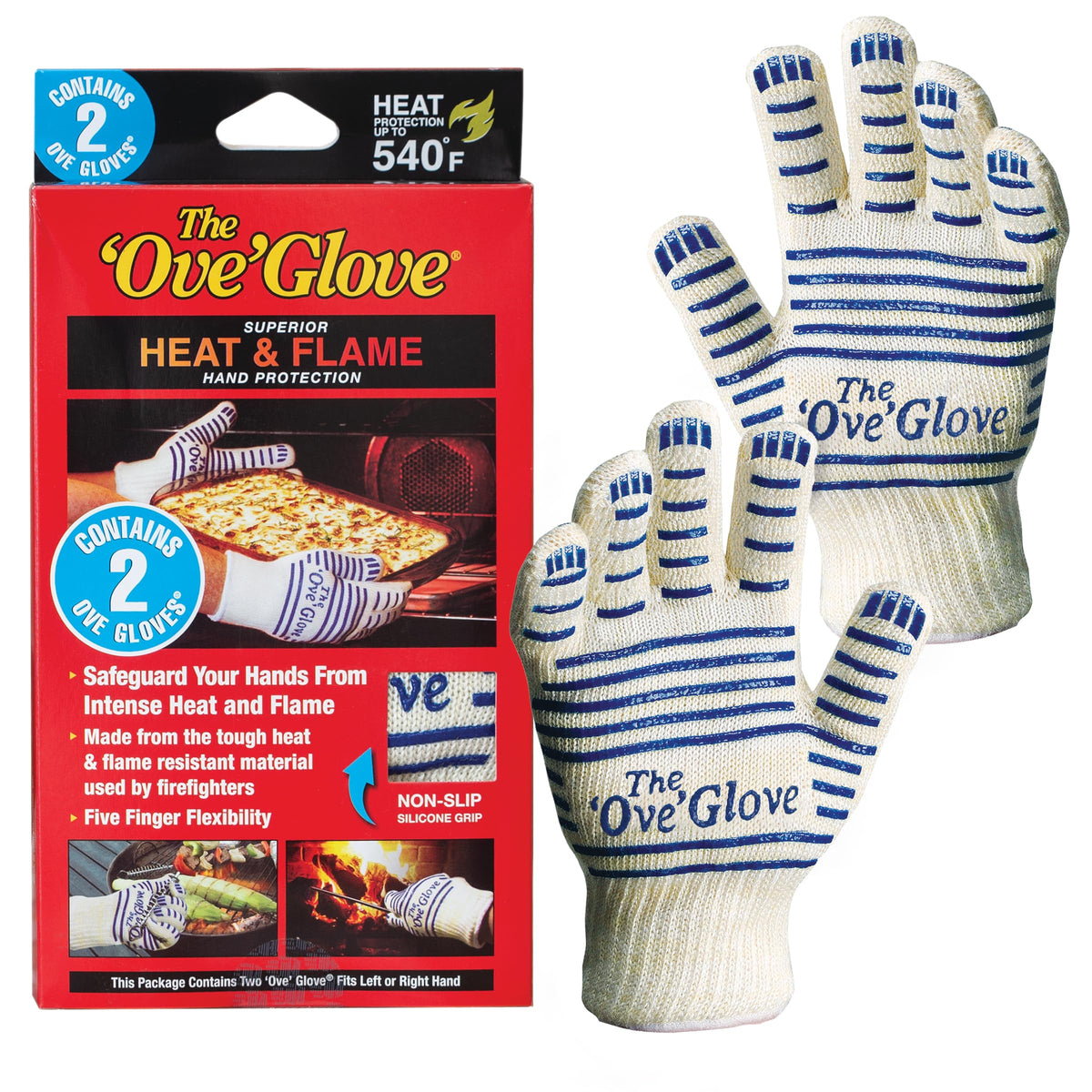 Ove Glove front view pack of two showing design and coverage benefit