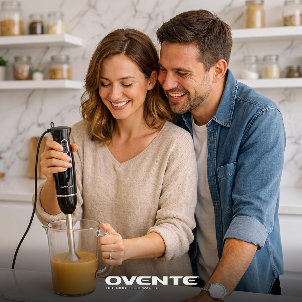 OVENTE ergonomic non-slip handle close-up for comfortable, secure grip