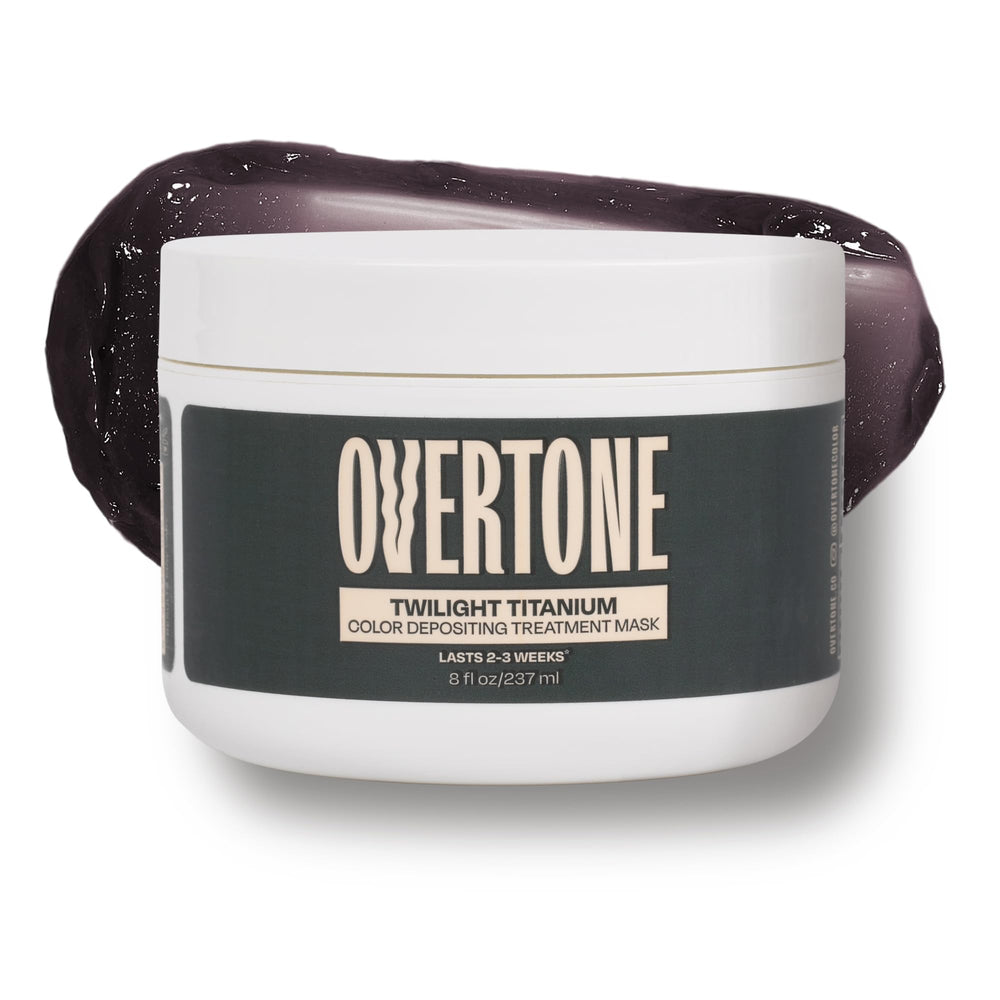 oVertone jar front packaging showing twilight titanium for vivid at-home color