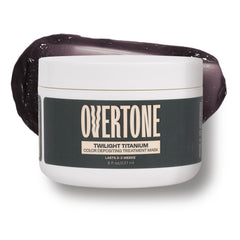 oVertone jar front packaging showing twilight titanium for vivid at-home color
