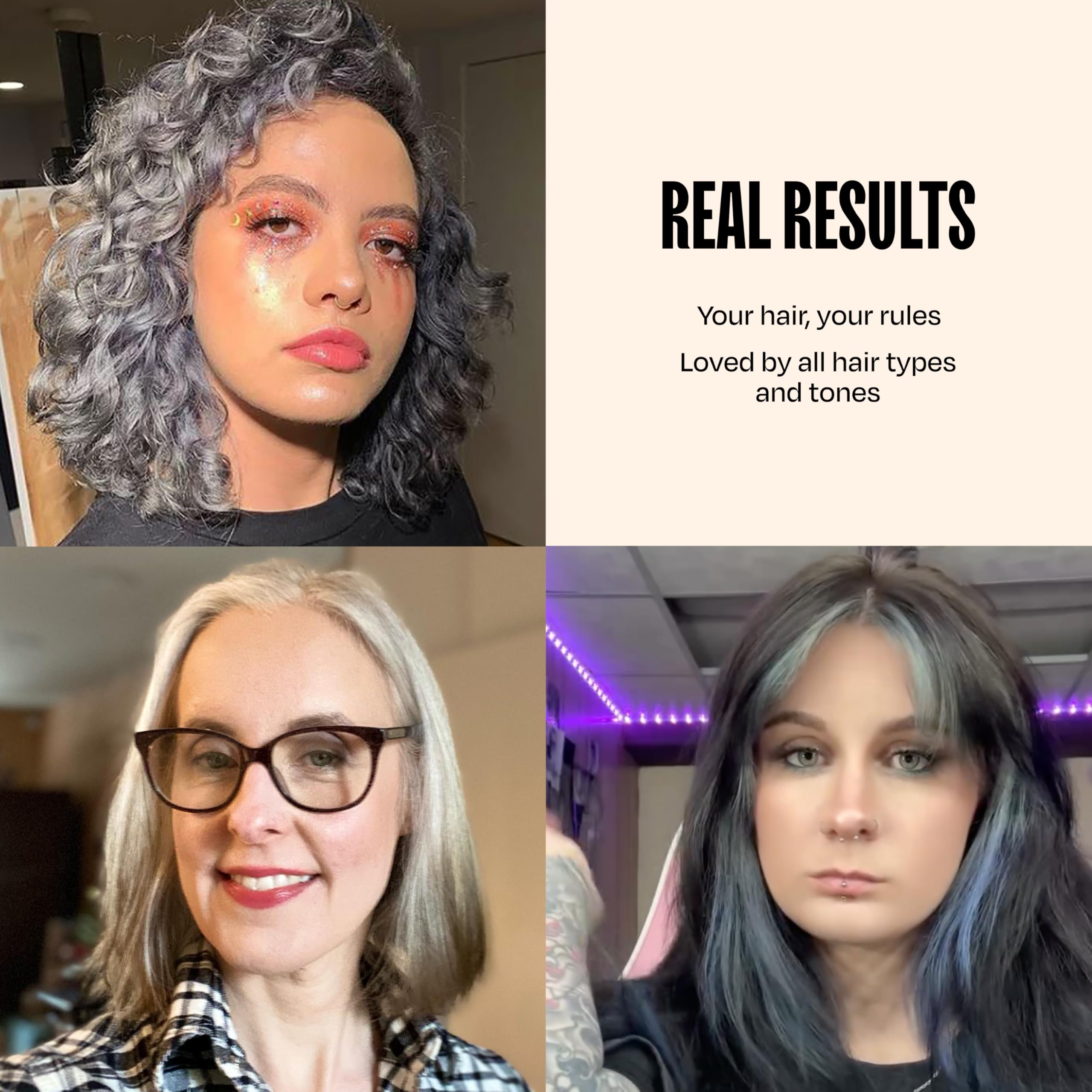 oVertone wash-and-rinse demonstration showing quick at-home treatment routine