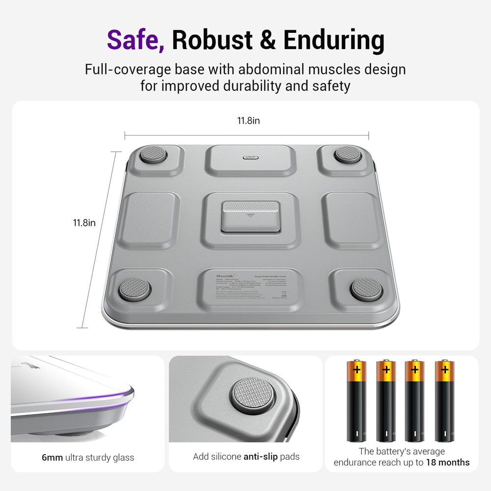 Ovutek battery compartment open showing included AAA batteries for long lasting power